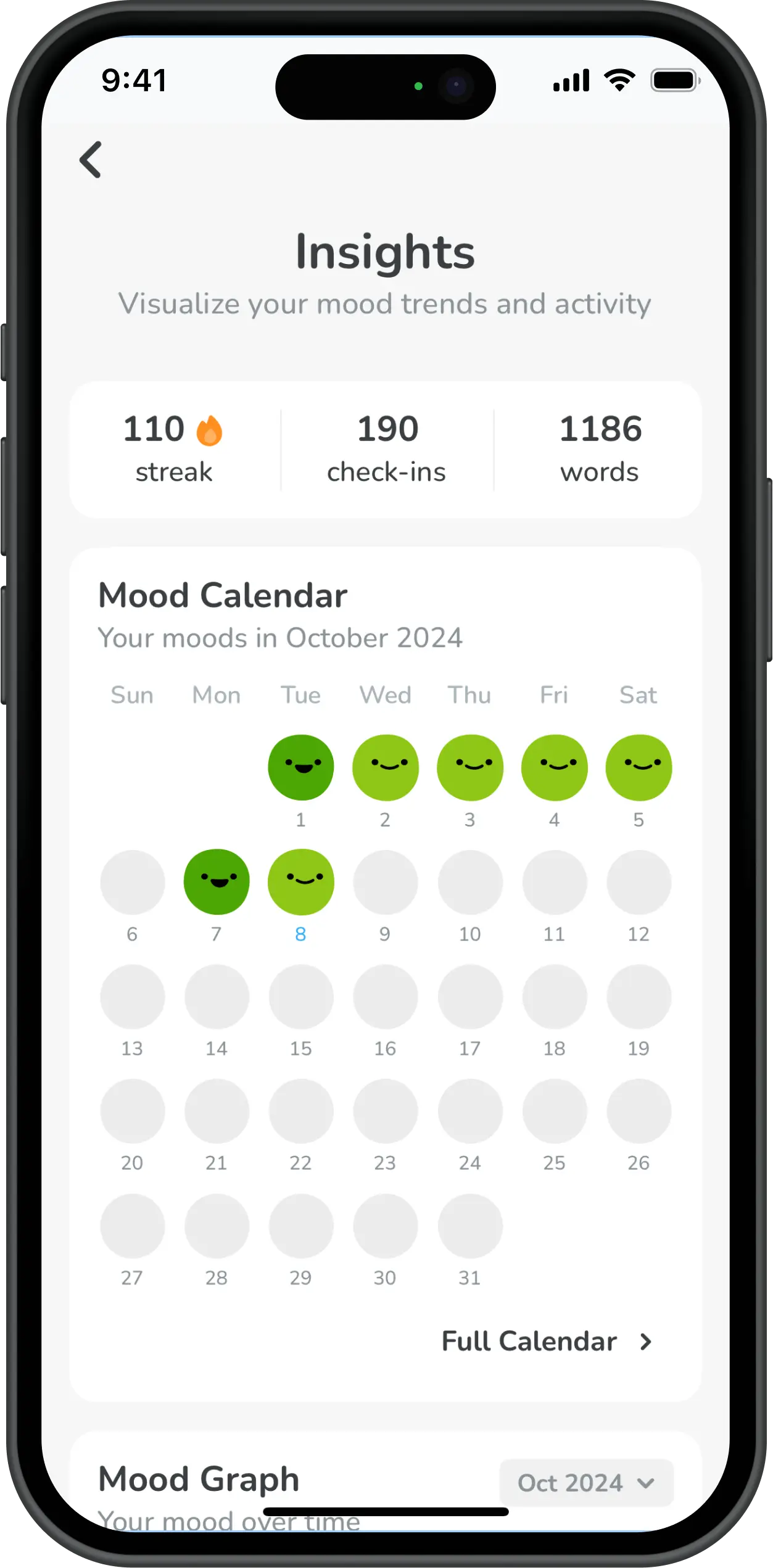 Prosper self-care tools and guided journeys screen